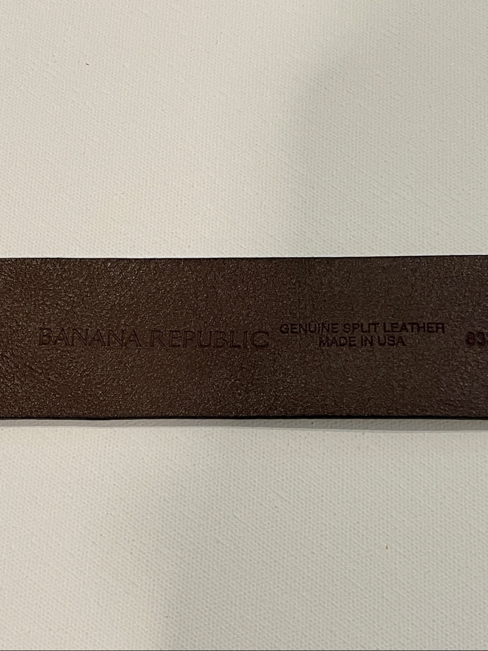 Dark Brown Leather Belt with Gold Buckle - Picture 2 of 5